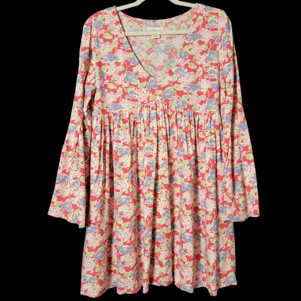 Denim & Supply Ralph Lauren Floral Cottagecore Bell Sleeve Babydoll Dress Medium